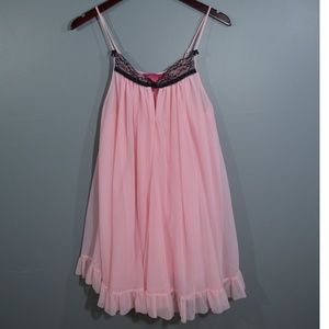 BETSEY JOHNSON Lingerie Pink Babydoll Gown S